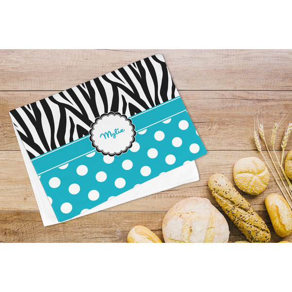 Dots & Zebra Microfiber Kitchen Towel - LIFESTYLE