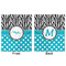 Dots & Zebra Minky Blanket - 50"x60" - Double Sided - Front & Back