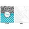 Dots & Zebra Minky Blanket - 50"x60" - Single Sided - Front & Back