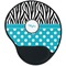 Dots & Zebra Mouse Pad with Wrist Support - Main