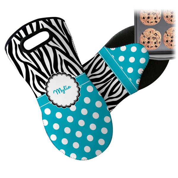 Dots & Zebra Neoprene Oven Mitt