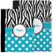 Dots & Zebra Notebook Padfolio - MAIN