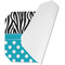 Dots & Zebra Octagon Placemat - Single front (folded)