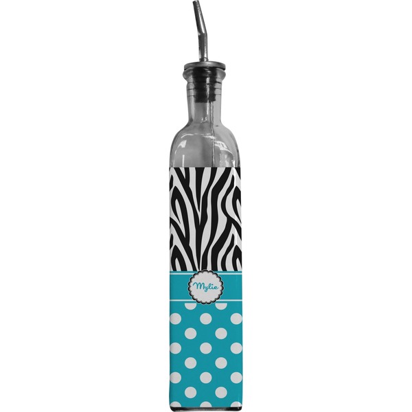 Custom Dots & Zebra Oil Dispenser Bottle (Personalized)
