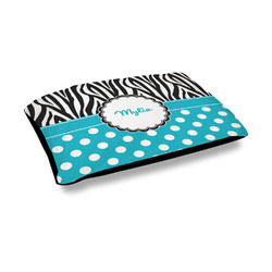 Dots & Zebra Outdoor Dog Bed - Medium (Personalized)