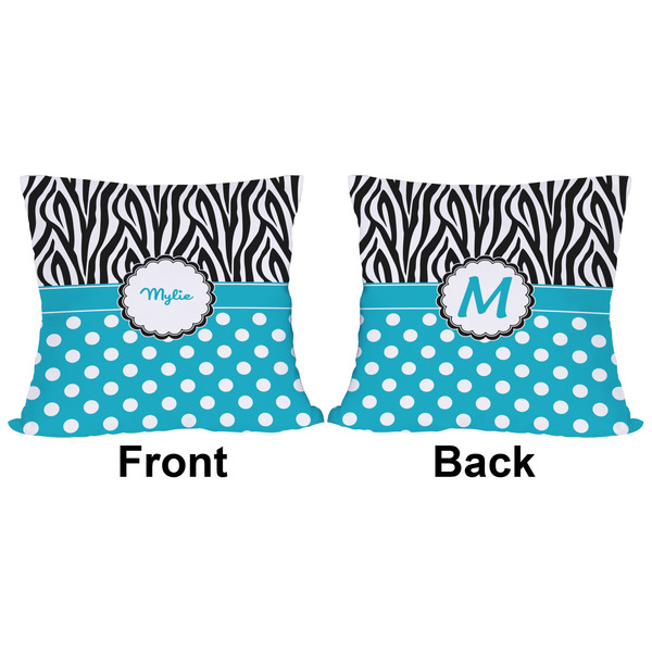 Dots & Zebra Outdoor Pillow - 16x16