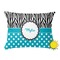 Dots & Zebra Outdoor Throw Pillow (Rectangular - 12x16)