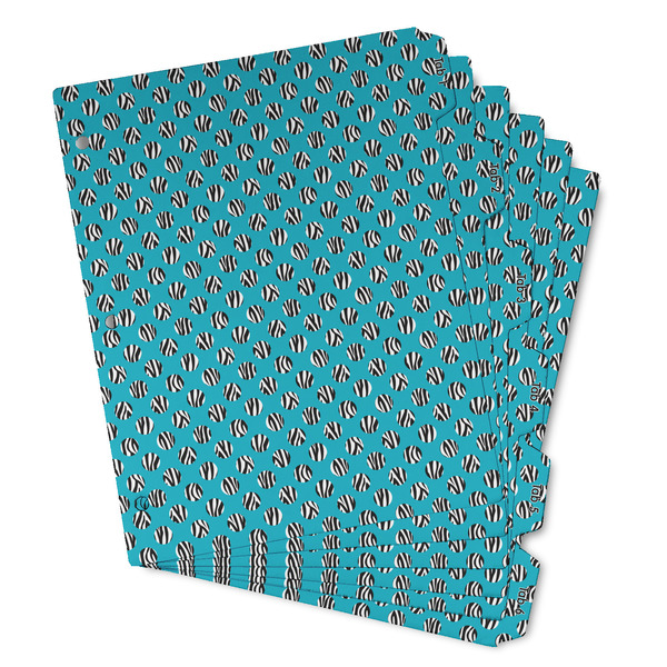 Custom Dots & Zebra Binder Tab Divider - Set of 6 (Personalized)