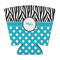 Dots & Zebra Party Cup Sleeves - with bottom - FRONT