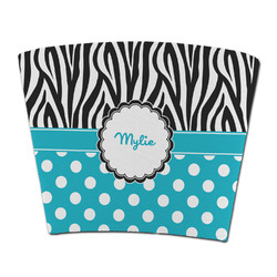 Dots & Zebra Party Cup Sleeve - without bottom (Personalized)