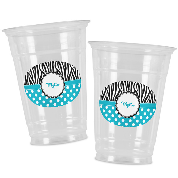 Dots & Zebra Party Cups - 16oz - Alt View