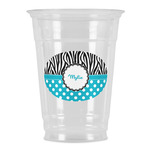 Dots & Zebra Party Cups - 16oz (Personalized)