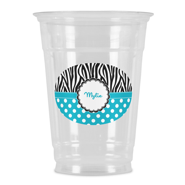 Custom Dots & Zebra Party Cups - 16oz (Personalized)
