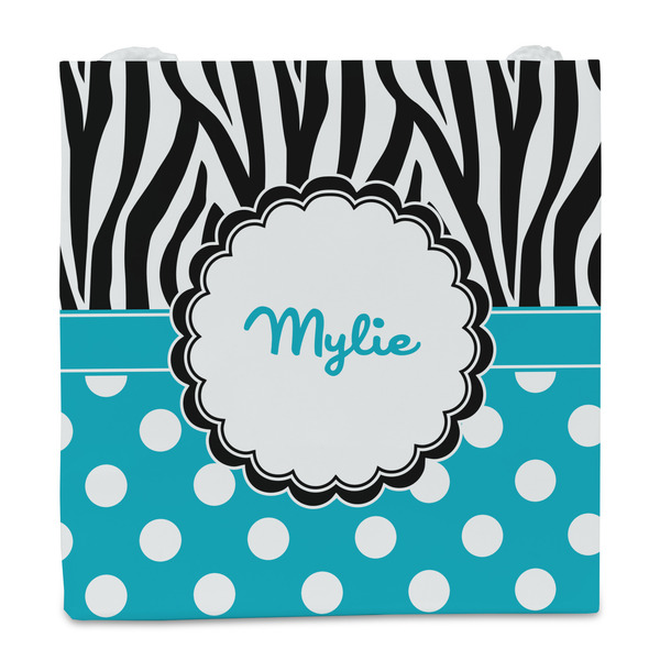 Dots & Zebra Party Favor Gift Bag - Matte - Front