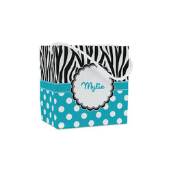 Dots & Zebra Party Favor Gift Bags - Matte (Personalized)