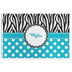 Dots & Zebra Disposable Paper Placemats (Personalized)