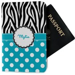Dots & Zebra Passport Holder - Fabric (Personalized)