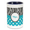Dots & Zebra Ceramic Pencil Holders - Blue