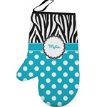 Dots & Zebra Left Oven Mitt (Personalized)