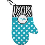 Dots & Zebra Oven Mitt (Personalized)