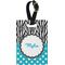 Dots & Zebra Personalized Rectangular Luggage Tag