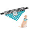 Dots & Zebra Dog Bandana - Medium (Personalized)