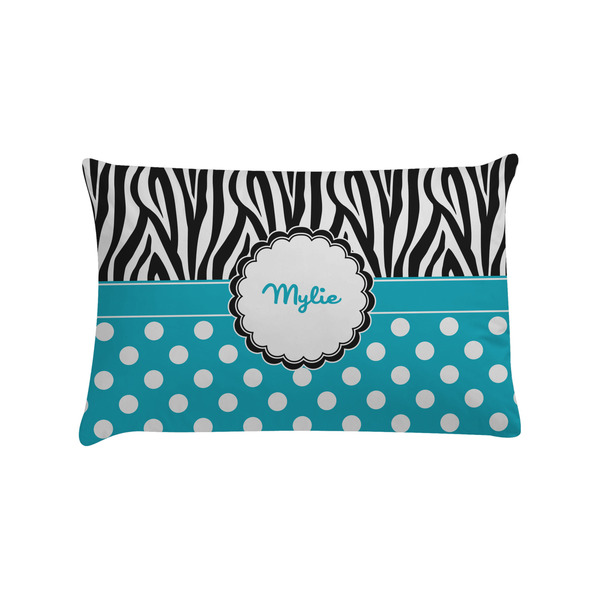 Custom Dots & Zebra Pillow Case - Standard (Personalized)