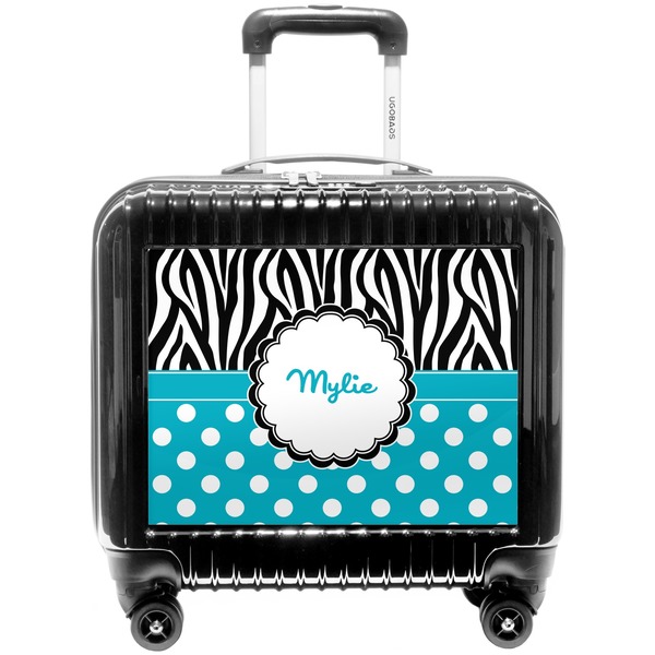 Custom Dots & Zebra Pilot / Flight Suitcase (Personalized)