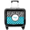 Dots & Zebra Pilot Bag Luggage with Wheels