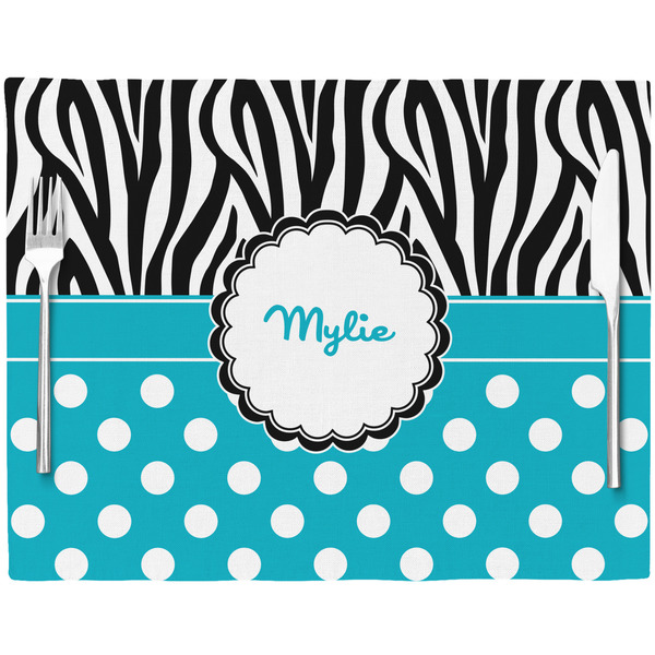 Dots & Zebra Placemat with Props