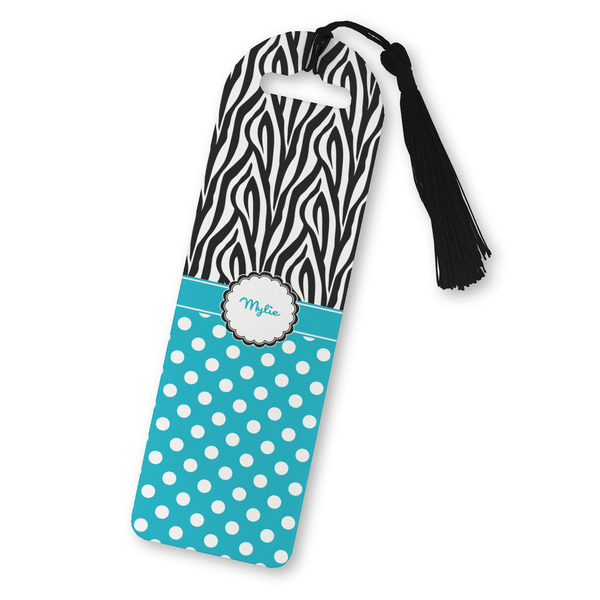 Custom Dots & Zebra Plastic Bookmark (Personalized)