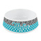Dots & Zebra Plastic Dog Bowl - Small (Personalized)