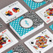 Dots & Zebra Playing Cards - Front & Back View