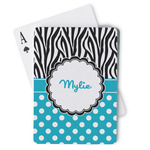 Dots & Zebra Playing Cards (Personalized)