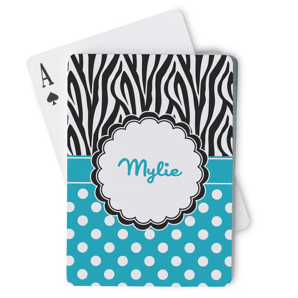 Custom Dots & Zebra Playing Cards (Personalized)