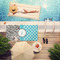 Dots & Zebra Pool Towel Lifestyle