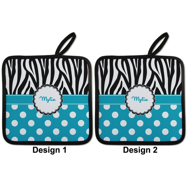Dots & Zebra Pot Holders - Set of 2 APPROVAL