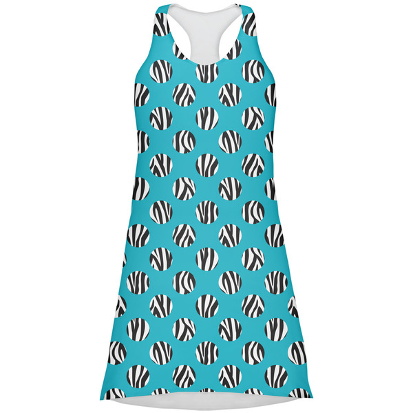 Custom Dots & Zebra Racerback Dress - Large