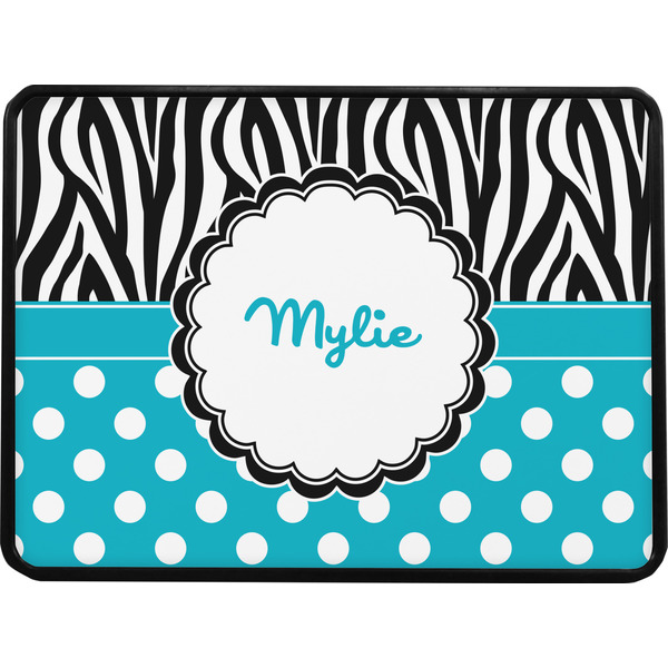 Dots & Zebra Rectangular Car Hitch Cover w/ FRP Insert