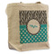 Dots & Zebra Reusable Cotton Grocery Bag - Front View