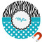 Dots & Zebra Car Magnet (Personalized)