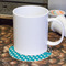 Dots & Zebra Round Paper Coaster - With Mug