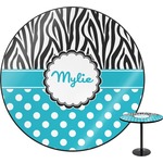 Dots & Zebra Round Table (Personalized)