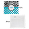 Dots & Zebra Security Blanket - Front & White Back View