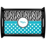 Dots & Zebra Wooden Tray (Personalized)