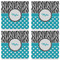 Dots & Zebra Set of 4 Sandstone Coasters - See All 4 View