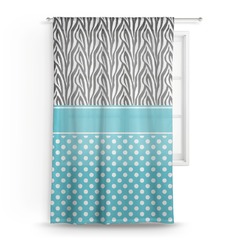 Dots & Zebra Sheer Curtain - 50"x84" (Personalized)