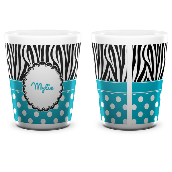 Dots & Zebra Shot Glass - White - APPROVAL