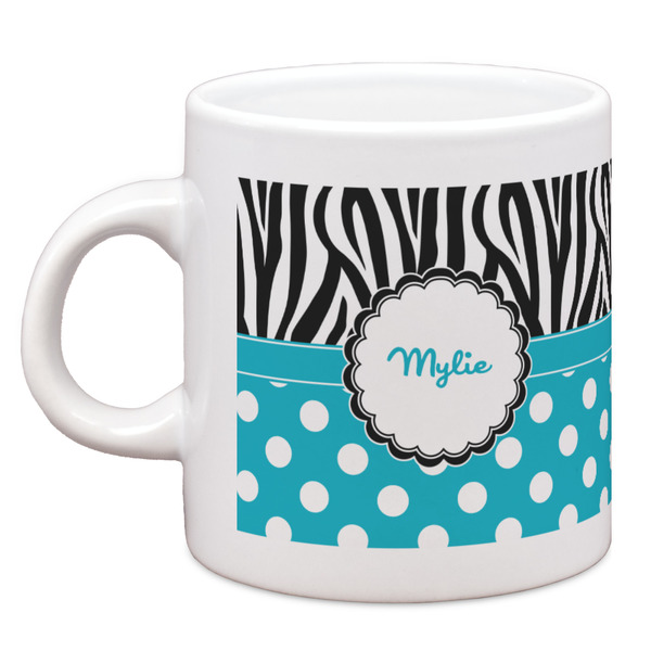 Custom Dots & Zebra Espresso Cup (Personalized)