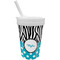 Dots & Zebra Sippy Cup with Straw (Personalized)